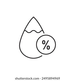 Humidity icon design, isolated on white background, vector illustration