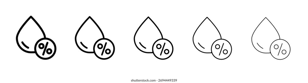 Humidity icon design, logo, app, UI. Vector illustration, EPS