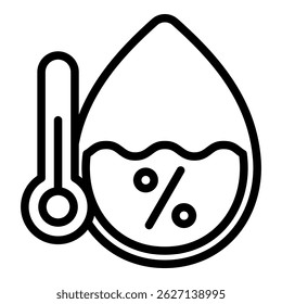 Humidity Icon Element For Design