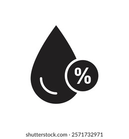 Humidity icon Line Art Logo set
