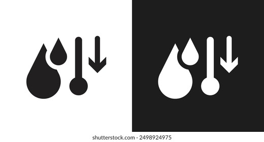 Humidity icon line art vector