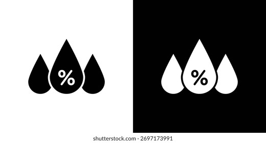 Icono de la humedad, logotipo Elementos de Diseños gráficos
