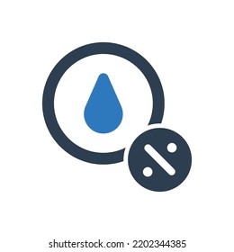 Humidity Icon Sign Symbol Vector
