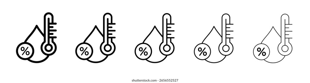 Ícone de umidade ilustração simples logotipo arte