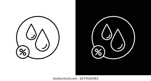 Humidity icon. Simple Minimal Pictogram. Vector