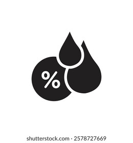 Humidity icon Thin line art collection