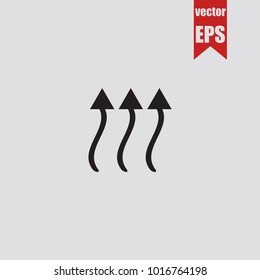 Humidity icon in trendy isolated on grey background.Vector illustration.