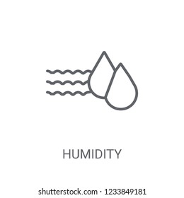 Humidity icon. Trendy Humidity logo concept on white background from sauna collection. Suitable for use on web apps, mobile apps and print media.