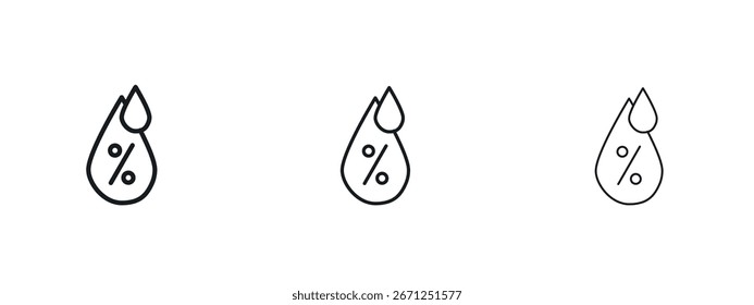 Humidity icon vector illustration eps. Vector outline illustrations
