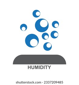 Humidity icon vector illustration symbol template