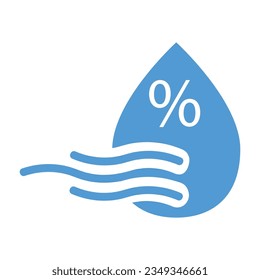 Humidity icon vector illustration symbol template