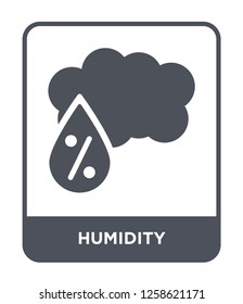 Humidity Icon Vector On White Background Stock Vector (Royalty Free ...