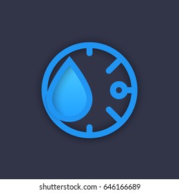 humidity icon, vector pictogram