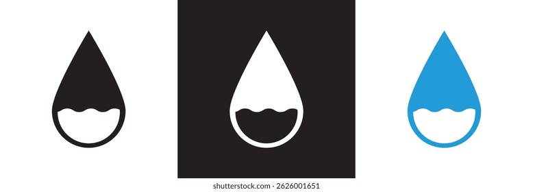 Humidity icon . Vector for websites, mobile interfaces, presentations, banner, visual branding etc. Vector illustration. isolated on white and black background. EPS 10