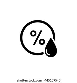 Humidity icon, Humidity weather Sensor, label sticker logo