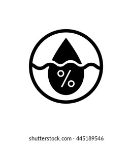 Humidity icon, Humidity weather Sensor, label sticker logo