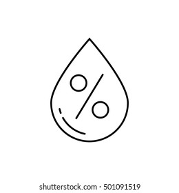 Humidity icon, Humidity weather Sensor, label ,sticker or logo