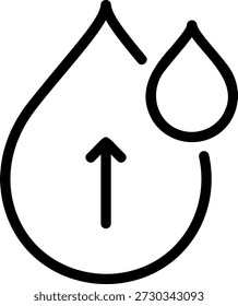 Illustrationsvektor für die Feuchtigkeitslinie