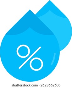 Humidity Line vector Icon Design