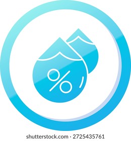 Humidity Line vector Icon Design