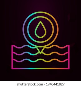 Humidity in the pool nolan icon Simple thin line, outline vector of Swimming pool icons for ui and ux, website or mobile application
