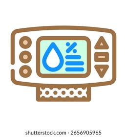 vetor de ícone de cor do módulo do sensor de umidade. sinal do módulo do sensor de umidade. ilustração do símbolo isolado