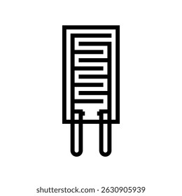 humidity sensor module line icon vector. humidity sensor module sign. isolated contour symbol black illustration