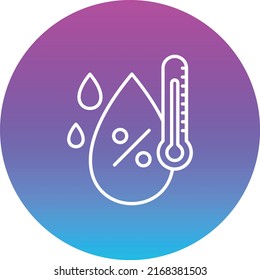 Icono vector de humedad. Se puede usar para imprimir, móviles y aplicaciones web.