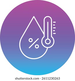 Humidity vector icon. Can be used for printing, mobile and web applications.