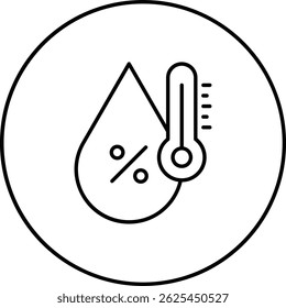 Icono de Vector de humedad. Se puede utilizar para aplicaciones de impresión, móviles y de Web.