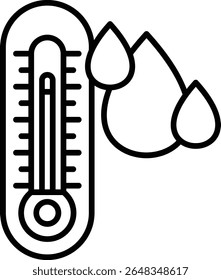 Humidity vector icon. Can be used for printing, mobile and web applications.