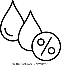 Humidity vector icon. Can be used for printing, mobile and web applications.