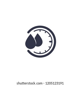 Humidity Vector Icon, Water Level Control Sign