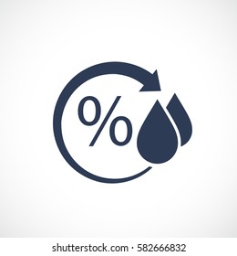 Humidity vector pictogram illustration on white background