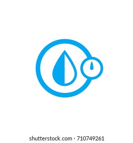 humidity, water control icon on white
