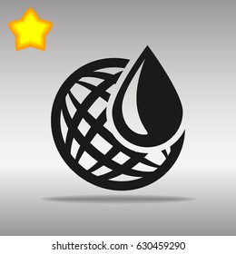 Humidity weather Sensor black Icon button logo symbol concept high quality on the gray background
