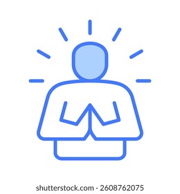 Humility Icon Element for Design