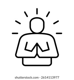 Humility Icon Element for Design