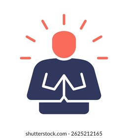 Humility Icon Element for Design