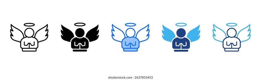 Humility Icon Set With Multiple Style For Design