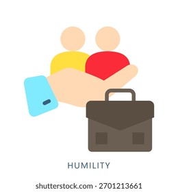 Ícone de Ilustração Humility Mini. Use Para Conceitos Modernos, Impressão, Ui, Kit Ux, Desenvolvimento De Web E Aplicativos. Vetor Relacionado Ao Financiamento De Negócios, Gestão E Muito Mais