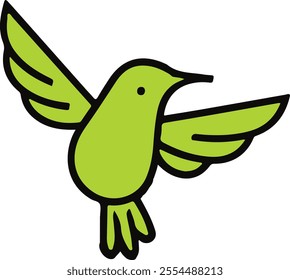 A humingbird vector logo design