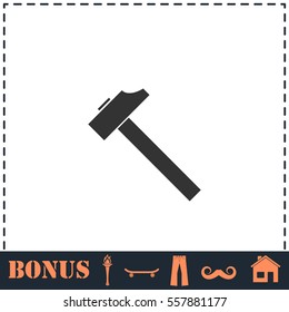 Hummer icon flat. Simple vector symbol and bonus icon