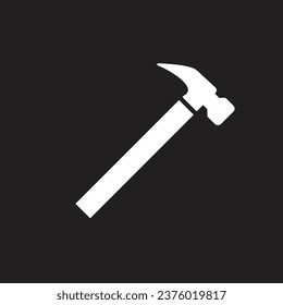 hummer icon illustration isolated vector sign symbol Carpenter hammer icon. Line, glyph and filled outline version, claw hammer.