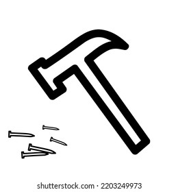 hummer icon illustration vector symbol isolated many nails