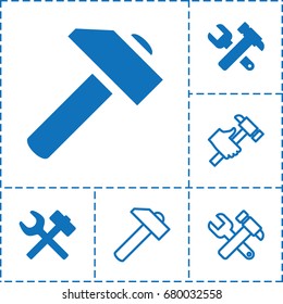 Hummer icon. set of 6 hummer filled and outline icons such as