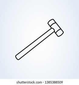 hummer line art icon illustration isolated vector sign symbol 