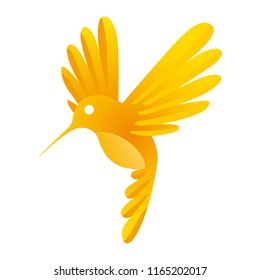 humming bird beuty bird yelow gold