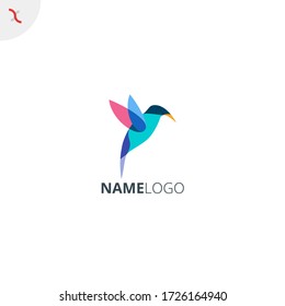 Humming-Bird-Logo-Vorlage