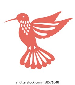 Humming bird flying